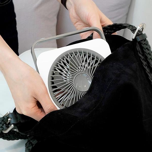  카프 스퀘어 사각 슬림 미니 무선 소형 캠핑 탁상용 책상 사무실 선풍기 KF-DF04