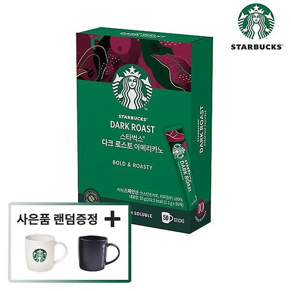  스타벅스 다크 로스트 아메리카노 원두커피믹스(50T) + 스타벅스 머그컵 랜덤증정
