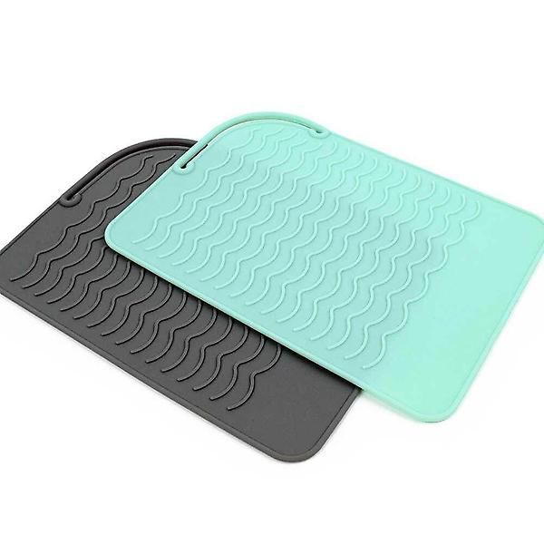  실리콘 고데기 매트 그레이 거치대 드라이기 매트