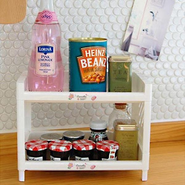  2단 미니사각선반 화장실선반 거실선반 욕실수납선반