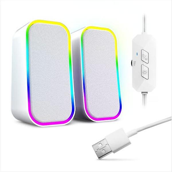  로이체 2채널 유무선 스테레오 블루투스 PC 북셸프 LED 스피커 BTS-370