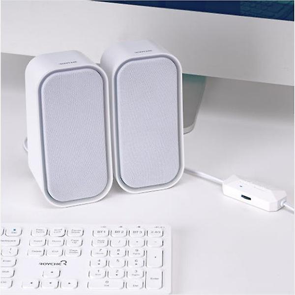  로이체 2채널 유무선 스테레오 블루투스 PC 북셸프 LED 스피커 BTS-370