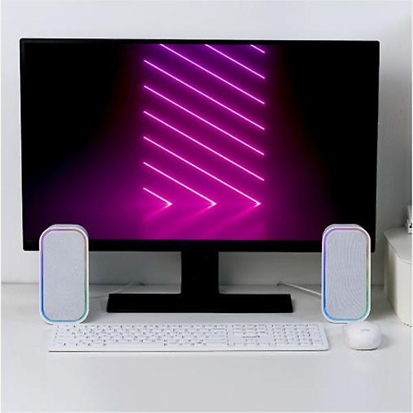  로이체 2채널 유무선 스테레오 블루투스 PC 북셸프 LED 스피커 BTS-370