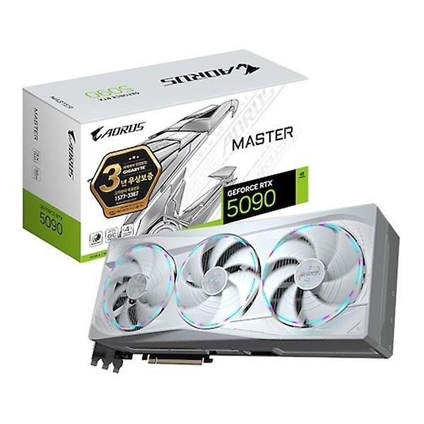  GIGABYTE AORUS 지포스 RTX 5090 MASTER ICE D7 32GB 제이씨현