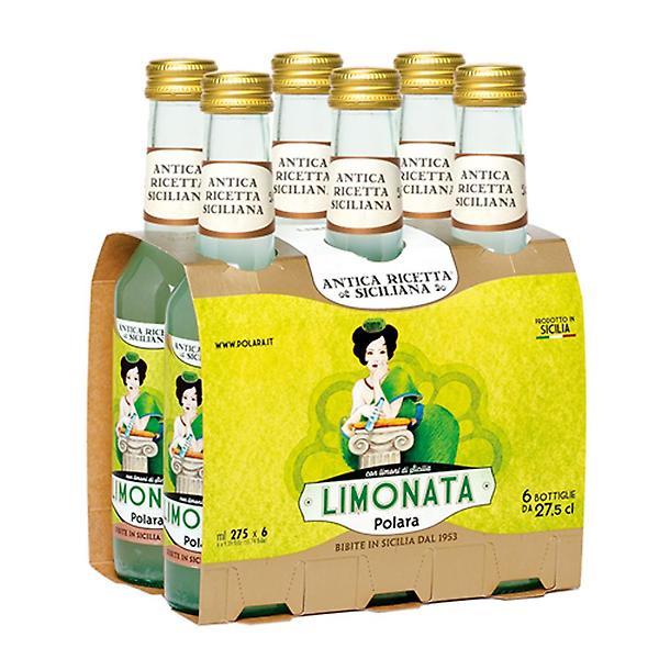  폴라라 과일 탄산음료 리모나타 레몬 275ml 병음료 24개