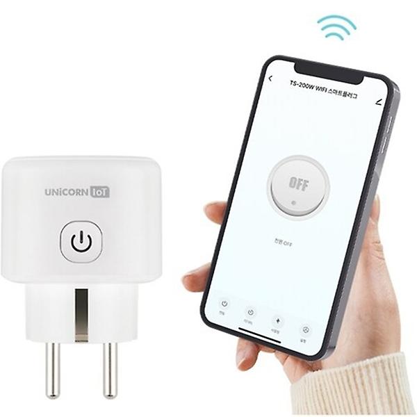  UNICORN IoT TS-200W 스마트플러그 콘센트 와이파이 무선 원격제어 스마트싱스