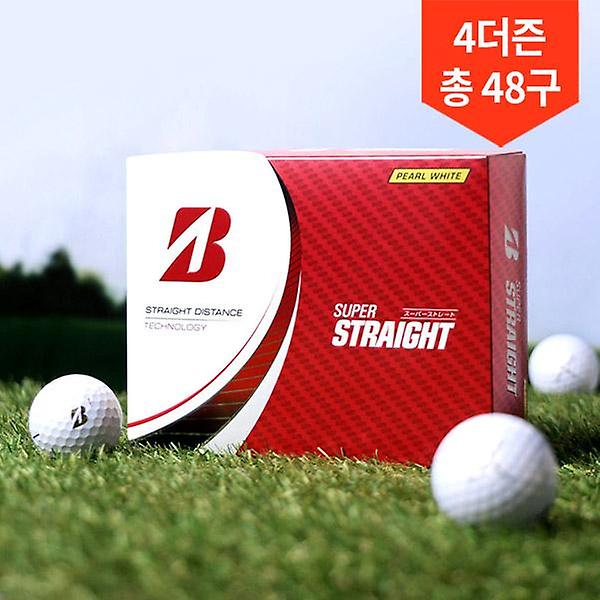  4박스 총48구/브리지스톤 슈퍼 스트레이트 테크놀로지 3피스 골프공