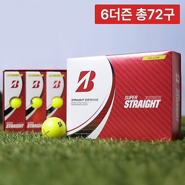  6박스 총72구/브리지스톤 슈퍼 스트레이트 테크놀로지 3피스 골프공