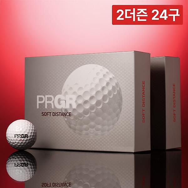  [2더즌 24구] 프로기아 PRGR NEW 소프트 디스턴스 2피스 12구 골프공