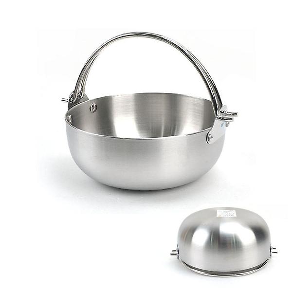  인덕션겸용 무광 스텐 샤브샤브 냄비 (4호)