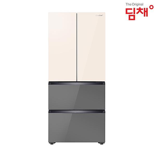  [딤채] 스탠드형 김치냉장고 4도어 467L 샤인 크림세피아 WDQ48JLLICAS (전국무료배송/설치비포함)
