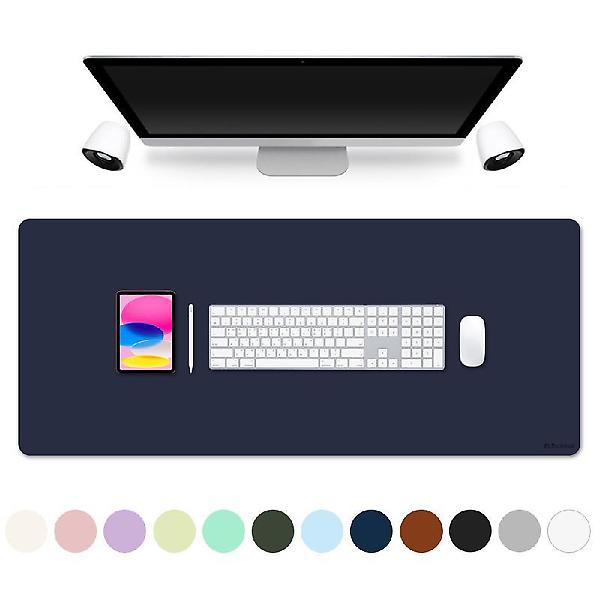  얼리봇 프리미엄 인조 가죽 데스크 매트 패드 키보드 마우스 장패드 120x60cm