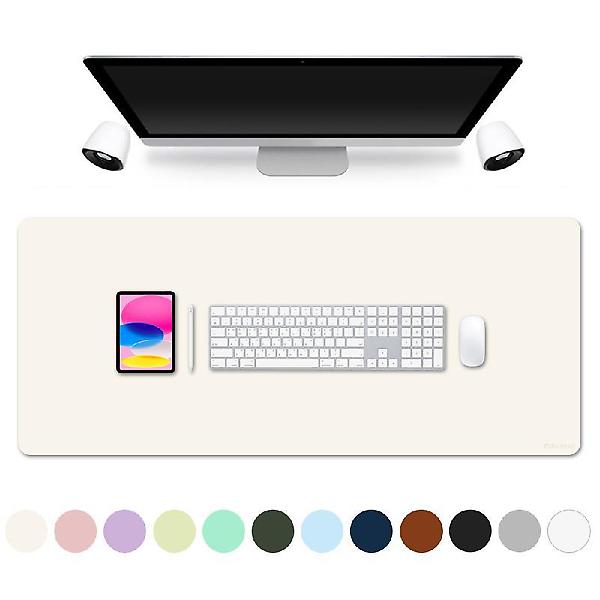  얼리봇 프리미엄 인조 가죽 데스크 매트 패드 키보드 마우스 장패드 120x60cm