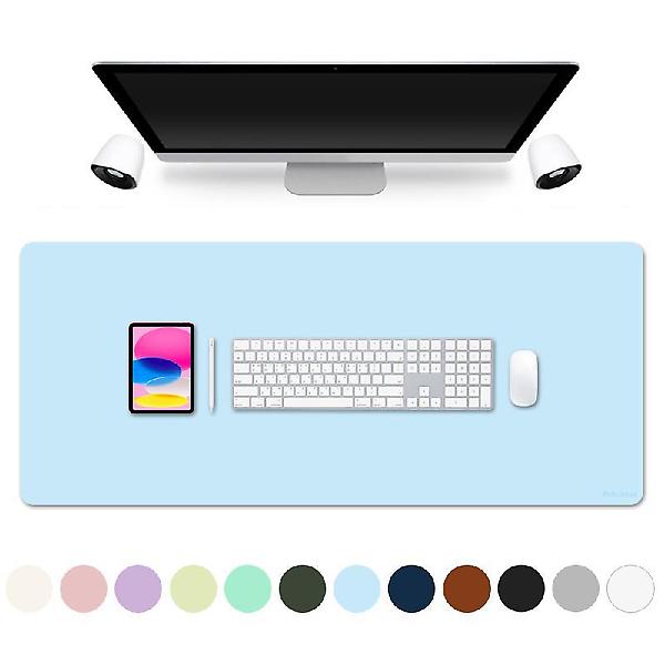  얼리봇 프리미엄 인조 가죽 데스크 매트 패드 키보드 마우스 장패드 120x60cm