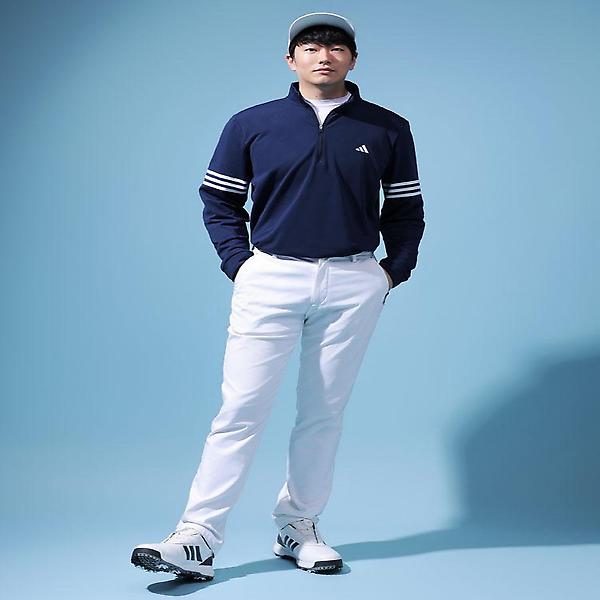  아디다스 가을 겨울 삼선 쿼터집 남성 긴팔티 IS7132 IU4504