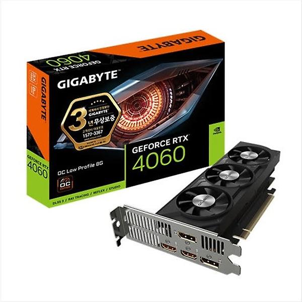  GIGABYTE 지포스 RTX 4060 UD2 OC D6 8GB Nano LP 제이씨현