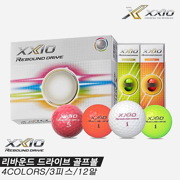  [던롭스포츠코리아정품]2022 젝시오 리바운드 드라이브[REBOUND DRIVE] 골프볼[4COLORS][3피스/12알]