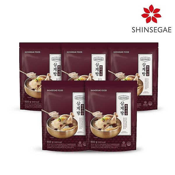  [신세계푸드] 호텔컬렉션 한우 사골삼계탕 900g x 5팩