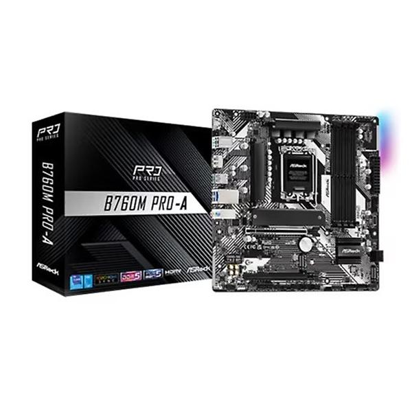  ASRock B760M Pro-A 인텍앤컴퍼니 M-ATX 인텔 1700소켓 메인보드