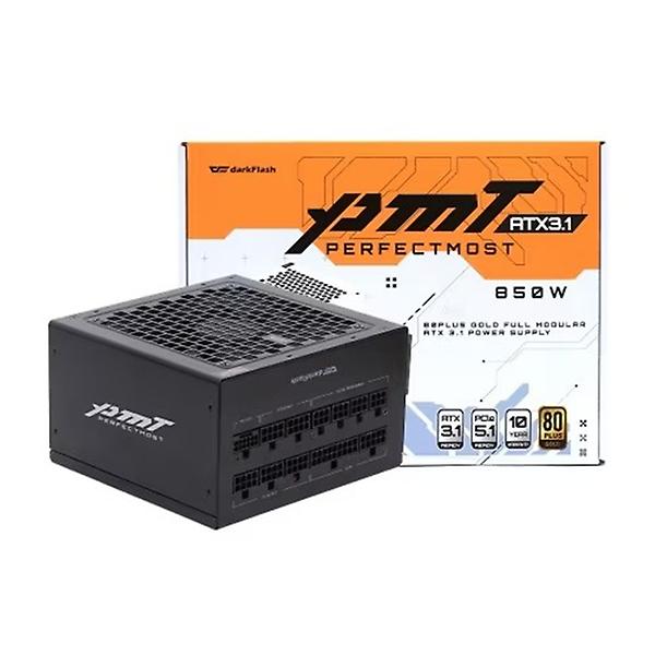  darkFlash 퍼펙트모스트 850W 80PLUS골드 풀모듈러 ATX3.1 블랙