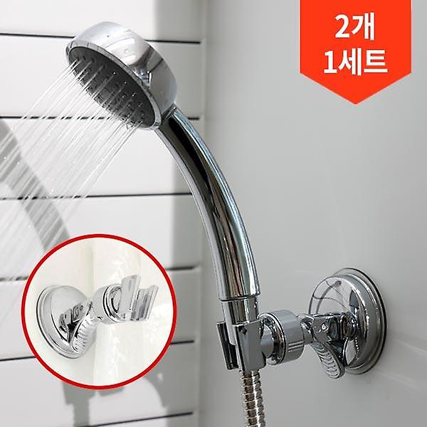  [1+1] 무라노 샤워기 홀더 걸이 무타공 3초 뚝딱이 흡착식 욕실 샤워기 거치대