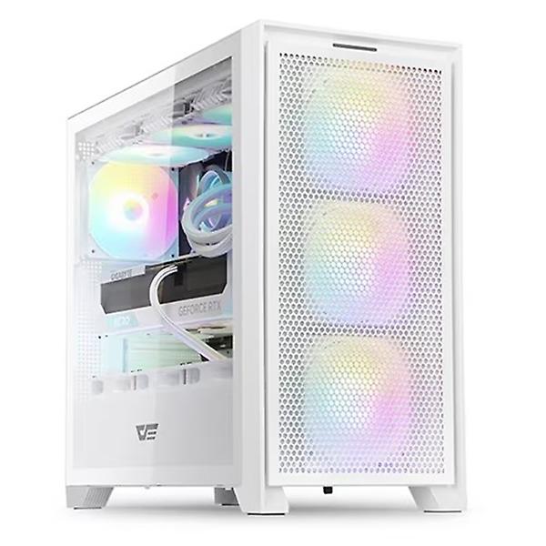 darkFlash DRX90 MESH RGB 강화유리 케이스 (화이트)