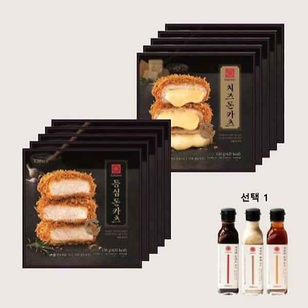  (사보텐) 오리지널 돈카츠 2종 세트 (등심 5 치즈 5) + 소스 3종 중 택 1