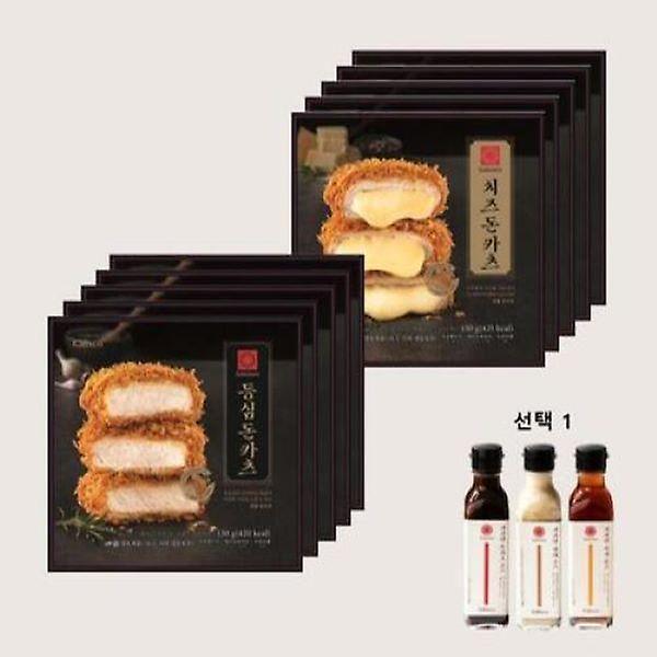  사보텐 오리지널  돈카츠 2종 세트 (등심 7 치즈 3),(등심 5 치즈 5)중 택 1 + 소스 3종 중 택 1
