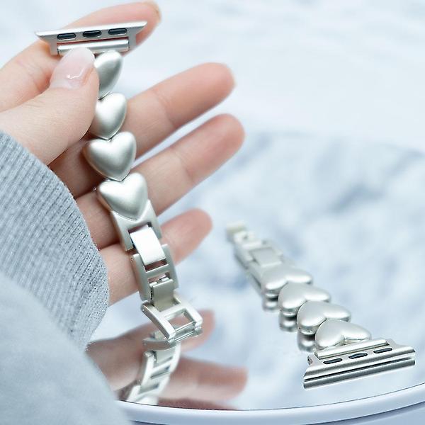  애플워치9 41mm 45mm 호환 하트 메탈 스트랩