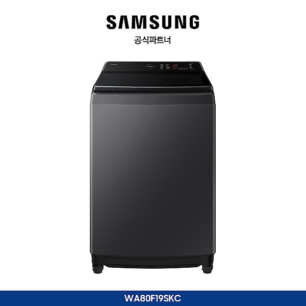 [삼성전자/WA80F19SKC] AI 통버블 세탁기 19kg 딥차콜