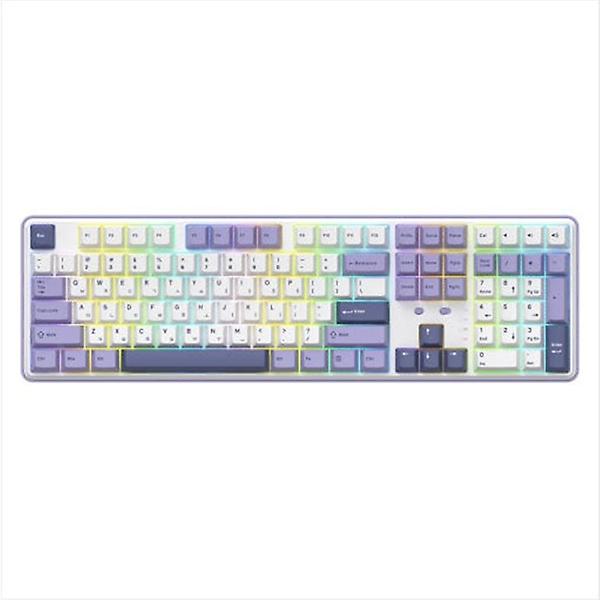  COX C108 유무선 기계식 키보드 화이트 퍼플(용과축)