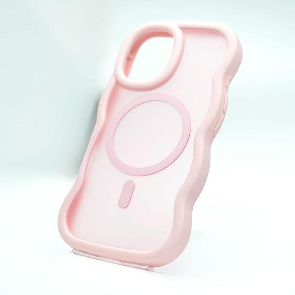  아이폰15프로 맥세이프 물결 웨이브 매트 케이스