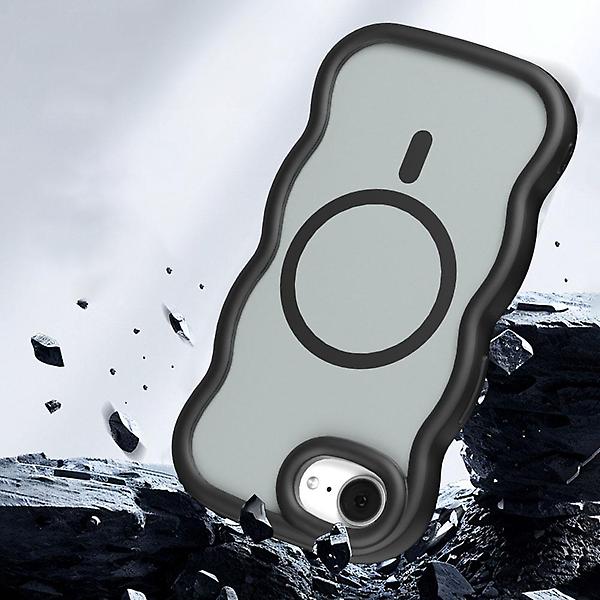  아이폰13프로 맥세이프 물결 웨이브 매트 케이스