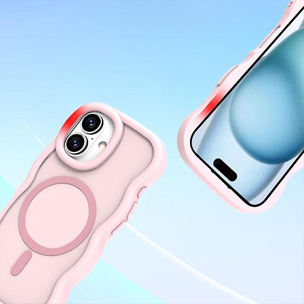  아이폰13프로맥스 맥세이프 물결 웨이브 매트 케이스