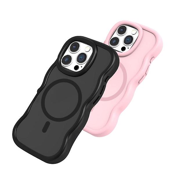  아이폰12프로맥스 맥세이프 물결 웨이브 매트 케이스