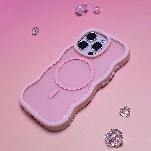  아이폰16프로 맥세이프 물결 웨이브 매트 케이스