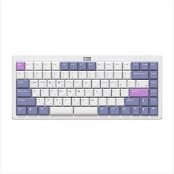  앱코 LKN84BT 8K 로우 프로파일 슬림 유무선 무접점 키보드 화이트 30g
