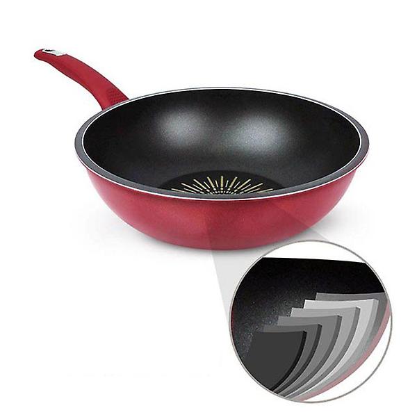  인덕션겸용 다이아몬드 5중 코팅 웍 IH 전골팬 28cm