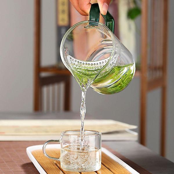  크리스탈문 내열유리 거름망 숙우 그린