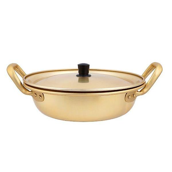  손잡이 양수 전골냄비-26cm 황색 알루미늄재질