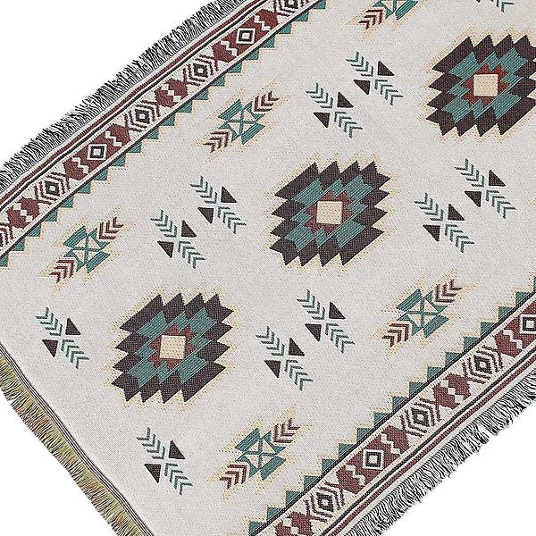  에스닉 캠핑 러그 담요(98x188cm) 피크닉매트