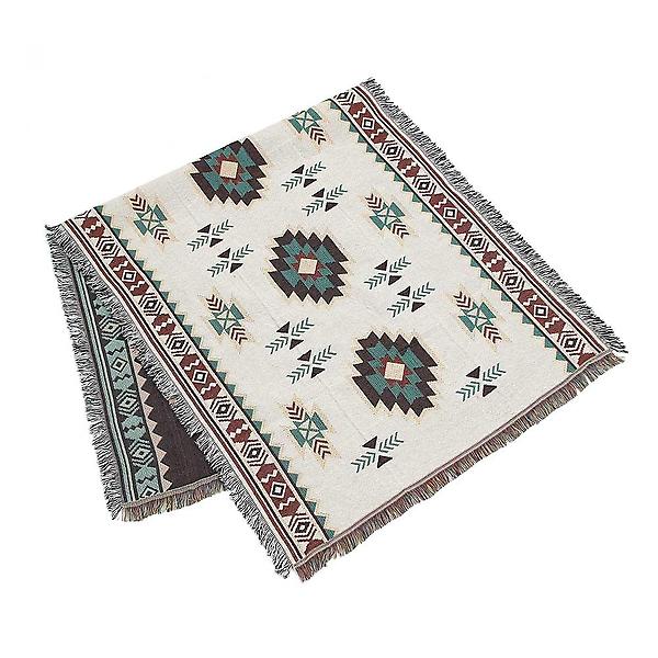  에스닉 캠핑 러그 담요(98x188cm) 피크닉매트