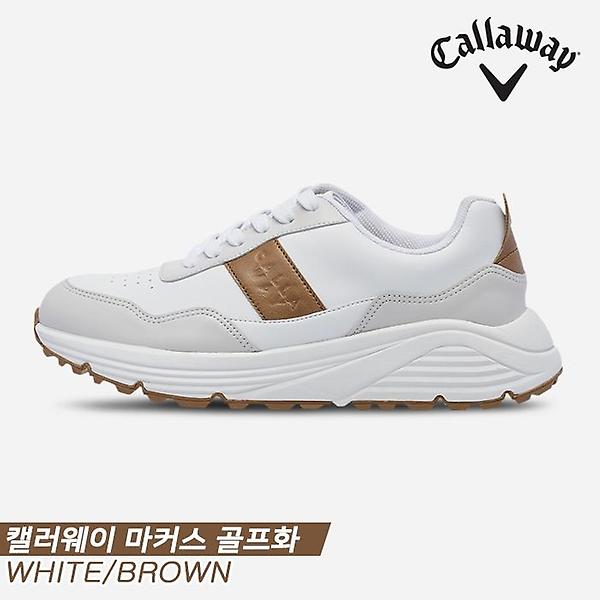  [캘러웨이코리아정품]2023 캘러웨이 마커스(MARCUS) 골프화[화이트/브라운][남여공용]