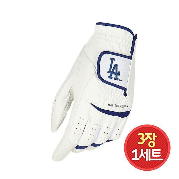  3장1세트/MLB골프 NEW LA다저스 반양피 골프장갑