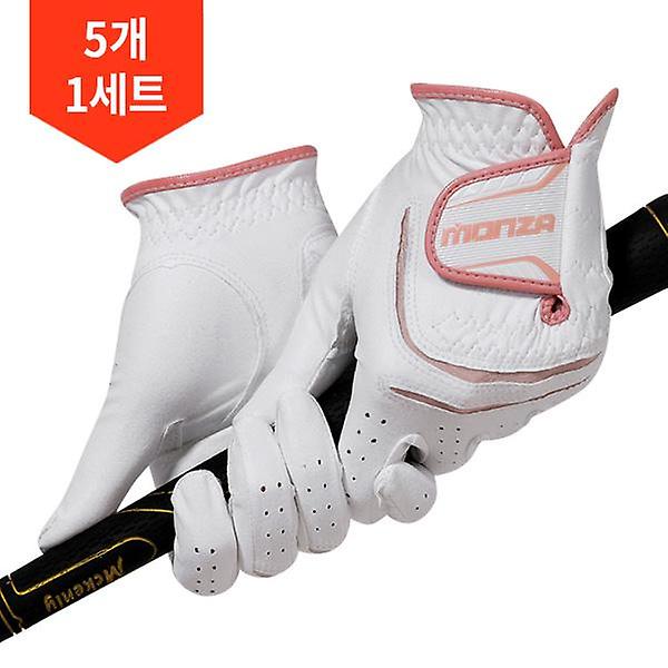  5개1세트/몬자 프리미엄 빨아쓰는 여성 양손 골프장갑