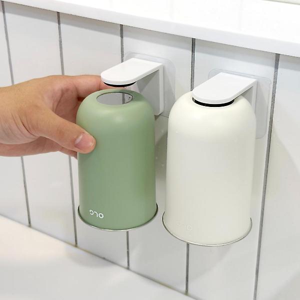  올지 스텐 304 자석 양치컵 세트 거꾸로 무타공 양치 컵 거치대 욕실 홀더 화장실 SUS 304