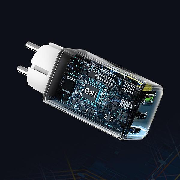  스마텍 100W GAN PD 접지 플러그 3포트 멀티 초고속 충전기 STQC-Anti100W