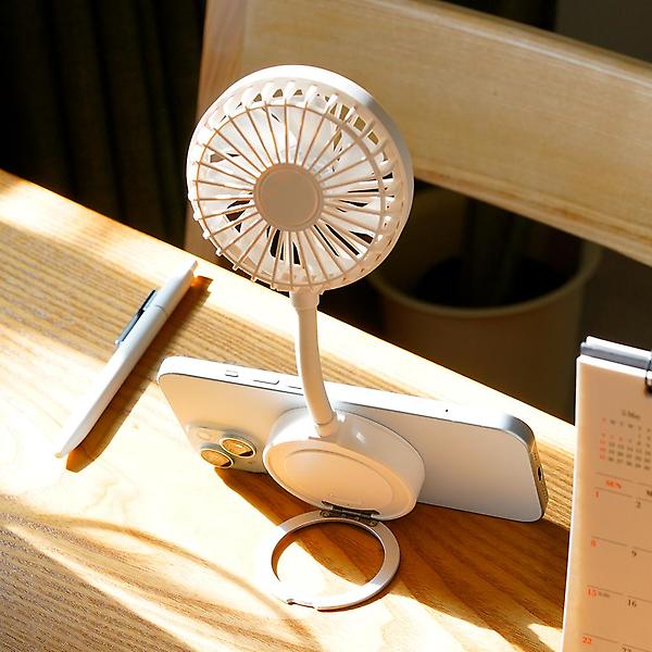  카프 마그네틱 경량 소형 핸즈프리 무선 휴대용 맥세이프 선풍기 KF-HF600M