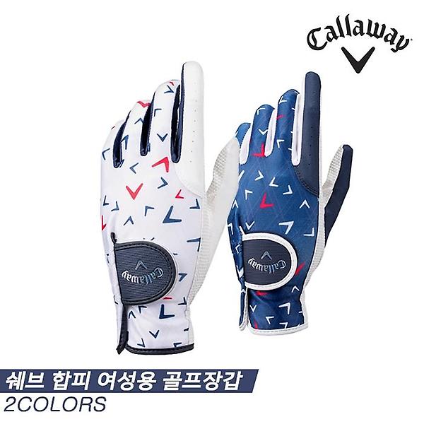  [캘러웨이코리아정품]2021 캘러웨이 쉐브(CHEV) 합피 양손 골프장갑[2COLORS][여성용]