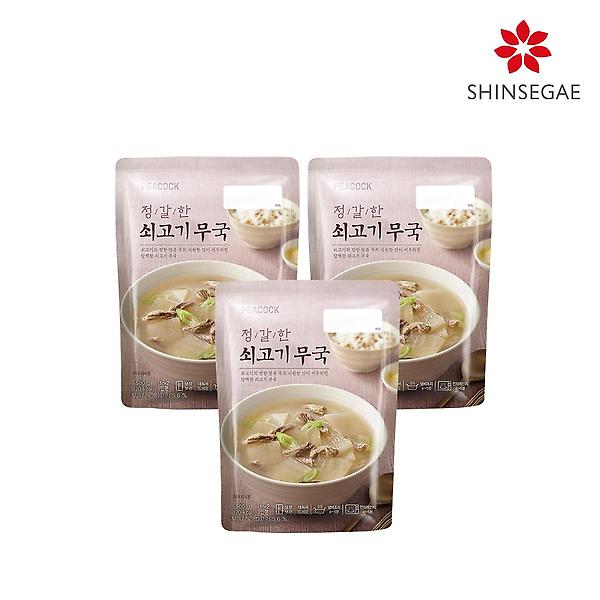  [피코크] 정갈한 소고기 무국 500g x 3팩